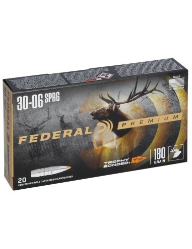 Munición metálica FEDERAL Trophy Bonded Tip - 30-06 - 180 grains