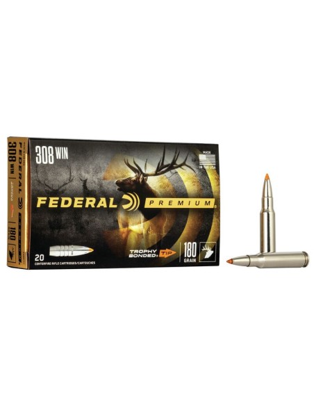Munición metálica FEDERAL Trophy Bonded Tip - 308 Win. - 180 grains