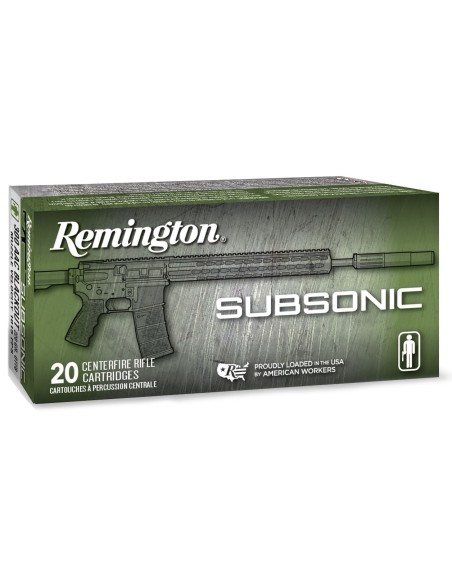 Munición metálica REMINGTON Subsonic - 300 AAC Blk - 220 grains