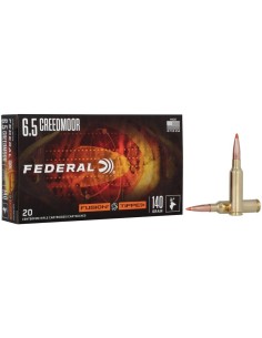 Munición metálica FEDERAL Fusion Tipped - 6.5 Creedmoor - 140 grains