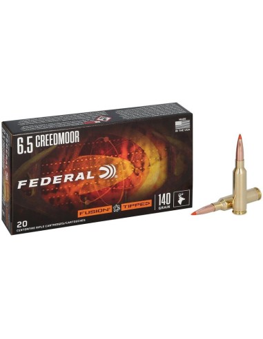 Munición metálica FEDERAL Fusion Tipped - 6.5 Creedmoor - 140 grains