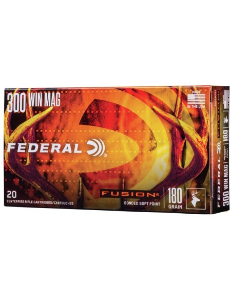 Munición metálica FEDERAL Fusion - 300 Win. Mag. - 180 grains