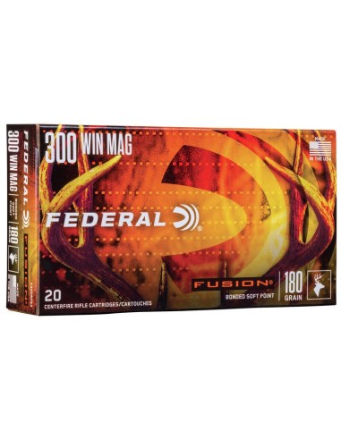 Munición metálica FEDERAL Fusion - 300 Win. Mag. - 180 grains