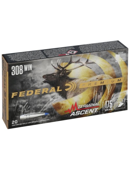 Munición metálica FEDERAL Terminal Ascent - 308 Win. - 175 grains