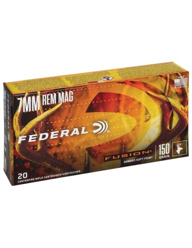 Munición metálica FEDERAL Fusion - 7mm. Rem. Mag. - 150 grains