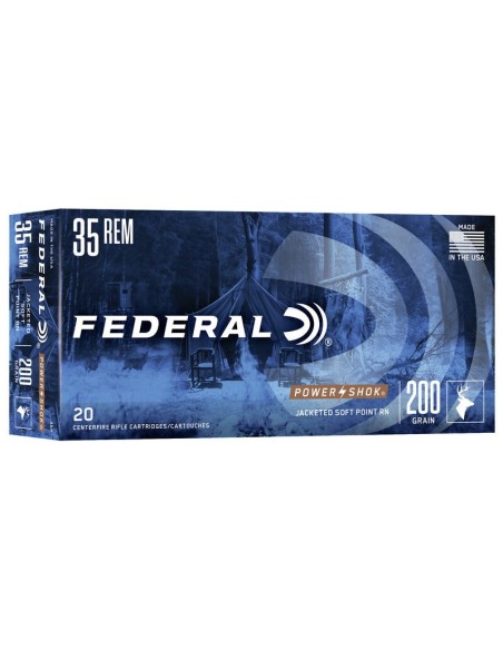 Munición metálica FEDERAL Power-Shok - 35 Rem. - 200 grains - SP RN