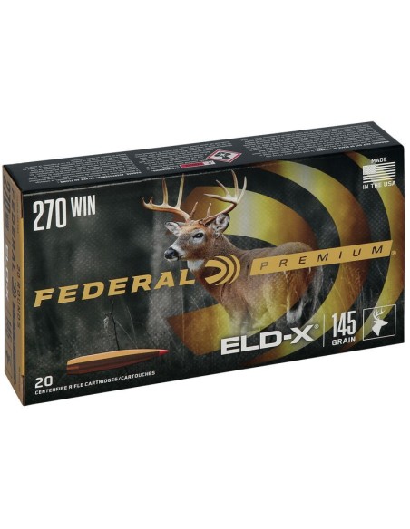 Munición metálica FEDERAL Hornady ELD-X - 270 Win. - 145 grains