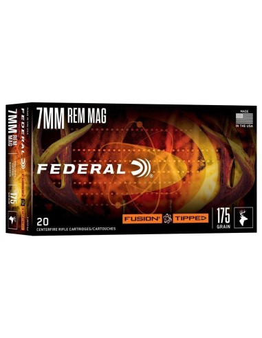 Munición metálica FEDERAL Fusion Tipped - 7mm. Rem. Mag. - 175 grains