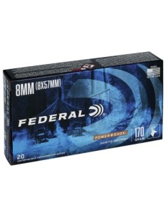 Munición metálica FEDERAL Power-Shok - 8mm. Mauser - 170 grains - SP 2