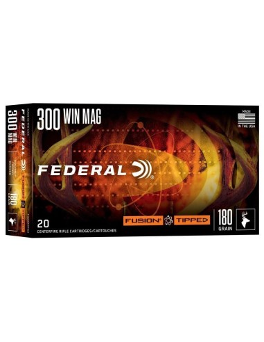 Munición metálica FEDERAL Fusion Tipped - 300 Win. Mag. - 180 grains
