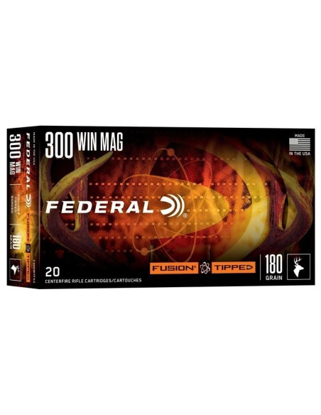 Munición metálica FEDERAL Fusion Tipped - 300 Win. Mag. - 180 grains