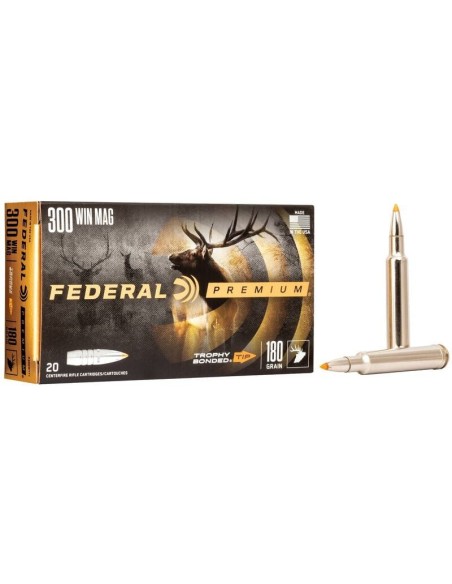 Munición metálica FEDERAL Trophy Bonded Tip - 300 Win. Mag. - 180 grains