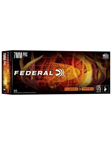 Munición metálica FEDERAL Fusion Tipped - 7mm. PRC - 175 grains