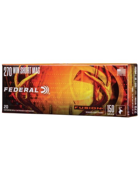 Munición metálica FEDERAL Fusion - 270 WSM - 150 grains
