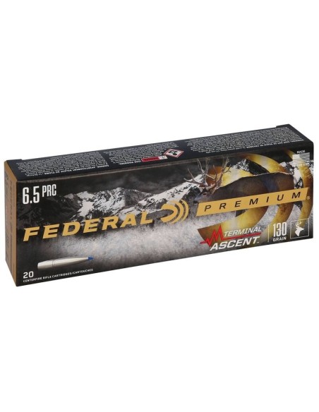 Munición metálica FEDERAL Terminal Ascent - 6.5 PRC - 130 grains