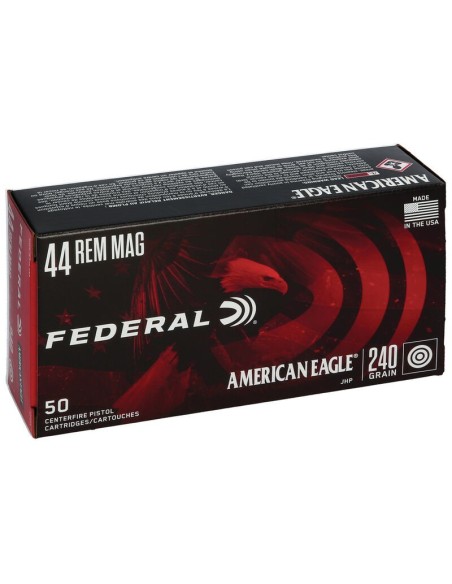 Munición metálica FEDERAL American Eagle - 44 Rem. Mag. - 240 grains - JHP