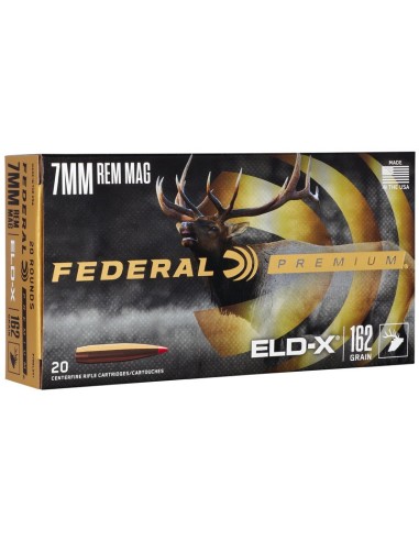Munición metálica FEDERAL Hornady ELD-X - 7mm. Rem. Mag. - 162 grains