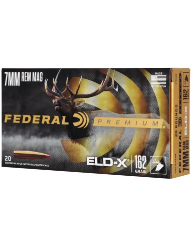 Munición metálica FEDERAL Hornady ELD-X - 7mm. Rem. Mag. - 162 grains