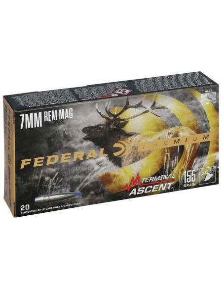 Munición metálica FEDERAL Terminal Ascent - 7mm. Rem. Mag. - 155 grains