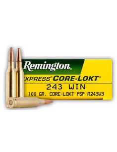 Munición metálica REMINGTON CORE-LOKT - 243 Win. - 100 grains 2