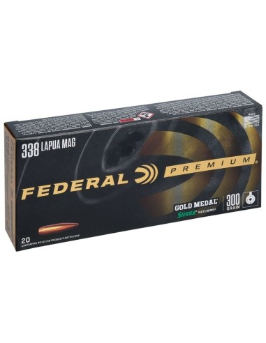 Munición metálica FEDERAL Gold Medal Sierra MatchKing - 338 Lapua Mag. - 300 grains