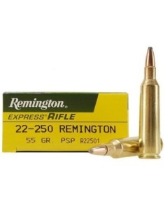 Munición metálica REMINGTON HIGH PERFORMANCE RIFLE - 22-250 - 55 grains 2