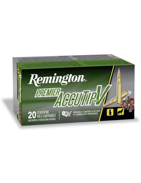 Munición metálica REMINGTON PREMIER ACCUTIP-V - 224 Valkyrie - 60 grains