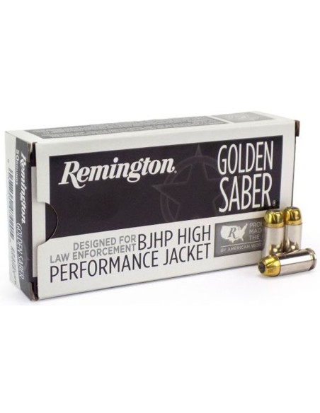 Munición Remington - Golden Saber HPJ Bonded - 9mm. BJHP - 147 grains