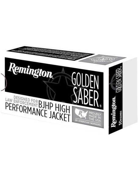 Munición Remington - Golden Saber HPJ Bonded - 9mm. BJHP - 147 grains