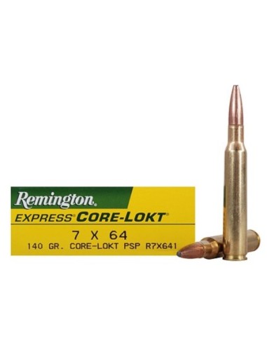 Munición metálica REMINGTON CORE-LOKT - 7x64 - 140 grains
