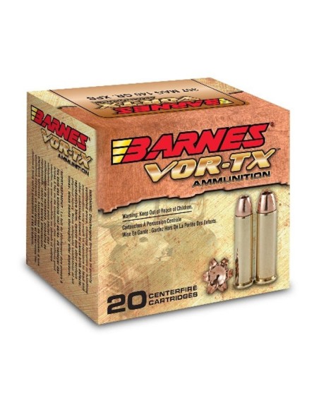 Munición metálica BARNES - VOR-TX - 44 Rem. Mag. - 225 grains