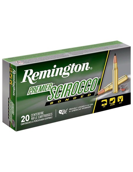 Munición metálica REMINGTON SCIROCCO BONDED - 243 Win. - 90 grains