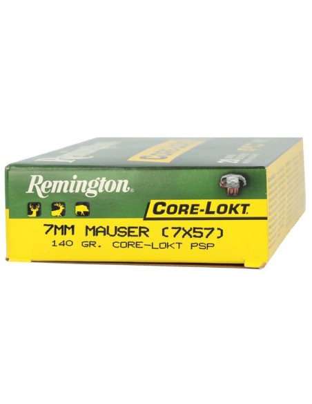 Munición metálica REMINGTON CORE-LOKT - 7x57 Mauser - 140 grains