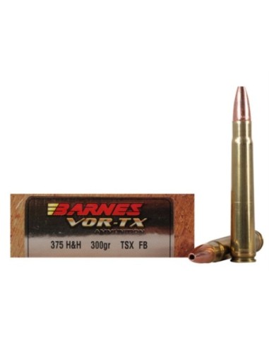 Munición metálica BARNES - VOR-TX TSX - 375 H&H - 300 grains