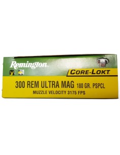 Munición metálica REMINGTON CORE-LOKT - 300 RUM - 180 grains 2