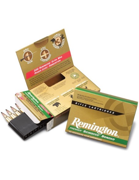 Munición metálica REMINGTON SCIROCCO BONDED - 300 RUM - 180 grains