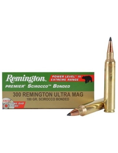 Munición metálica REMINGTON SCIROCCO BONDED - 300 RUM - 180 grains
