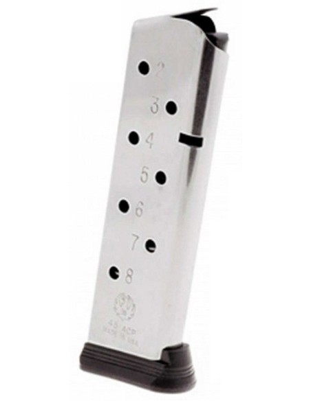 Cargador metálico RUGER SR1911 8R con placa base - 45 ACP