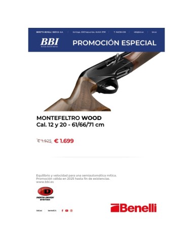 Escopeta Benelli Montefeltro Wood
