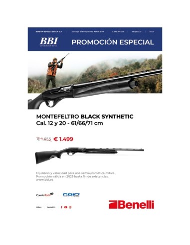 Escopeta Benelli Montefeltro Black