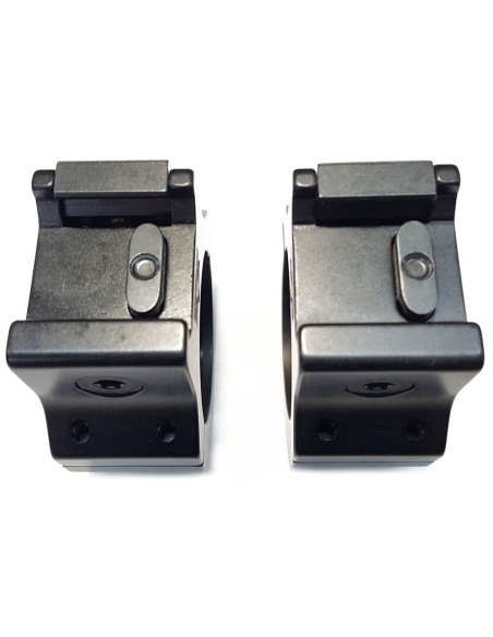 Juego de anillas APEL Blue-line para Picatinny - 30mm. BH10 con conector