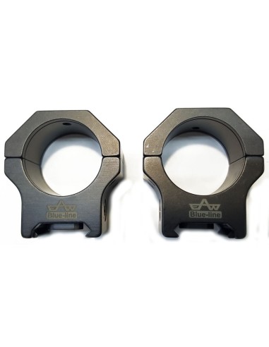 Juego de anillas APEL Blue-line para Picatinny - 30mm. BH10 con conector